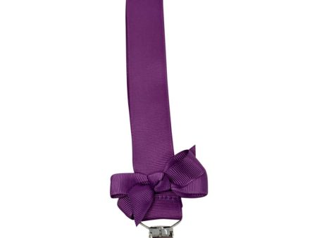 Bow s by Stær Pacifier String m. Bow - Amethyst Purple Sale