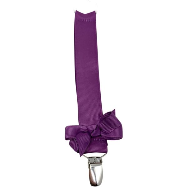 Bow s by Stær Pacifier String m. Bow - Amethyst Purple Sale