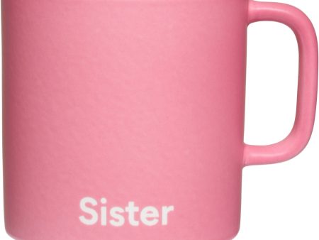 Design Letters Pink Sister VIP Favourite Cup With Handle For Discount