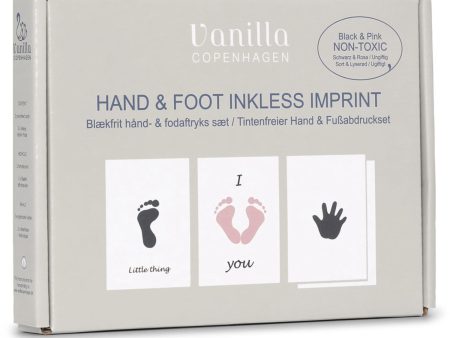 Vanilla COPENHAGEN Black Pink Hand & Foot Inkless Pads Kit 2-pack Cheap