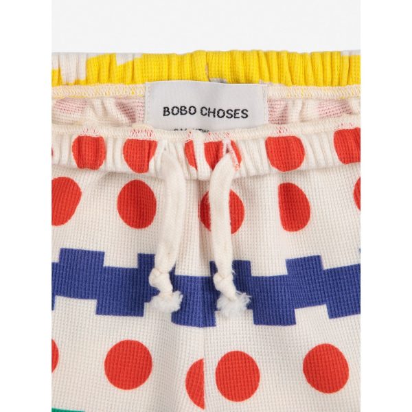 Bobo Choses Multicolor Geometrical All Over Waffle Pants Online now