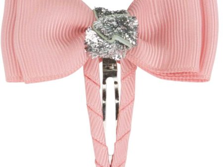 Bow s by Stær Double Bow Hair Clip - Nectar Silver Glitter Online Sale