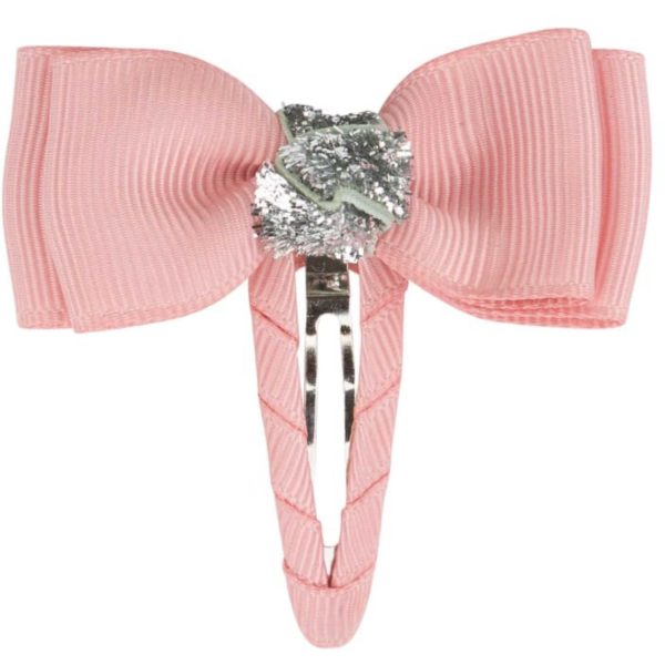 Bow s by Stær Double Bow Hair Clip - Nectar Silver Glitter Online Sale