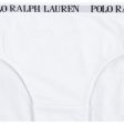 Polo Ralph Lauren White Polo Black Solid 3 Pack Bikini For Sale