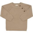 COPENHAGEN COLORS Lt Taupe Knitted Plain Pullover For Discount