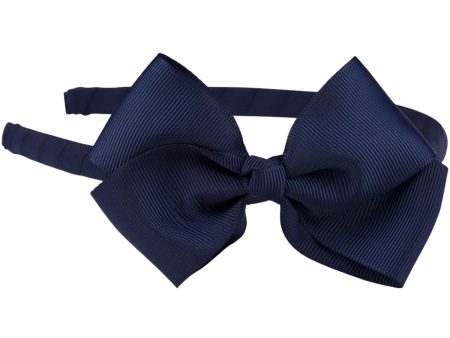 Bow s by Stær Hairband Classic Bow - Navy For Sale