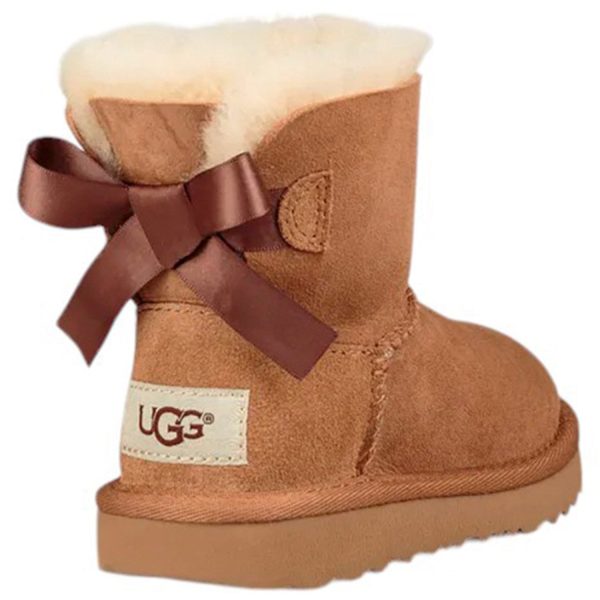 UGG K Mini Bailey Bow II Chestnut on Sale