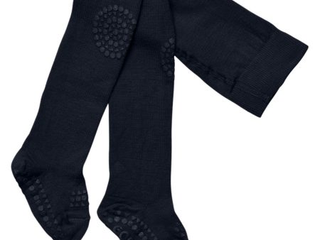 Gobabygo Midnight Blue Crawling Tights anti-slip Wool Online now