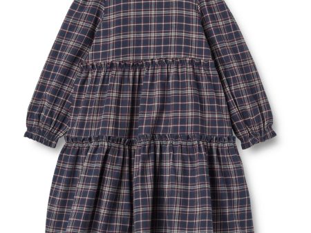 Wheat Navy Check Dress Fanny For Sale