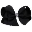 Bow s by Stær Classic Bow - Black Silver Glitter - 10 cm Fashion