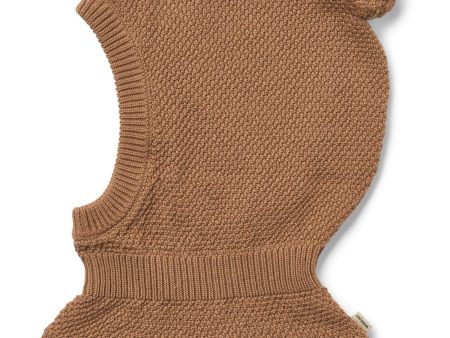 Wheat Caramel Knitted Balaclava Pomi Online