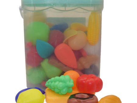 Junior Home Bucket with Play Food 90 pieces Online