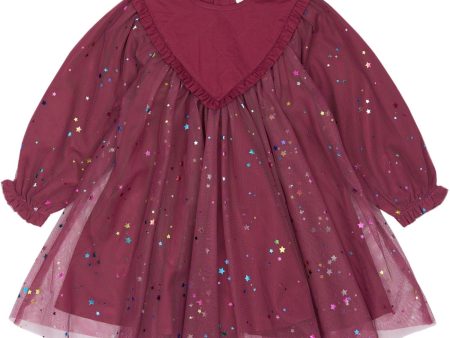 THE NEW Siblings Crushed Berry Mibby Dress Hot on Sale