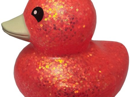 Magni Red Bath Duck with glitter, red, 7 cm. on Sale