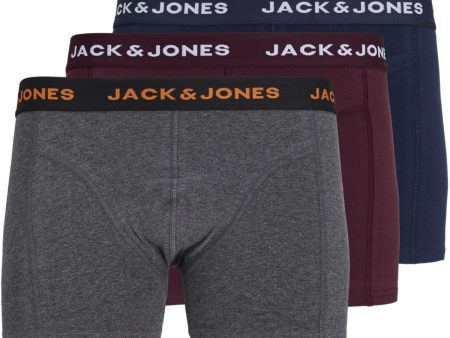 Jack & Jones Junior Dark Grey Melange Black Friday Trunks 3-pack Online Hot Sale