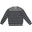 HOLMM Oxford Stripe Obay Cashmere Knit Sweater Online now