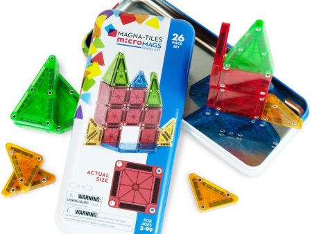 Magna-Tiles® microMAGS Travel Tin Case 26 pcs Online now