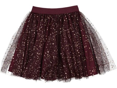 MarMar Ballerina Dotty Deep Mulberry Solo Sun Skirt Online Hot Sale