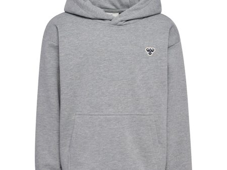 Hummel Grey Melange Loose Hoodie Bee Online now