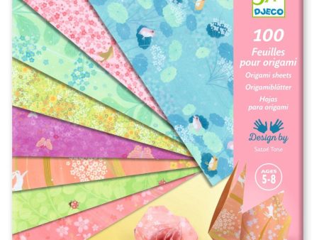 Djeco Origami Paper, Haru on Sale