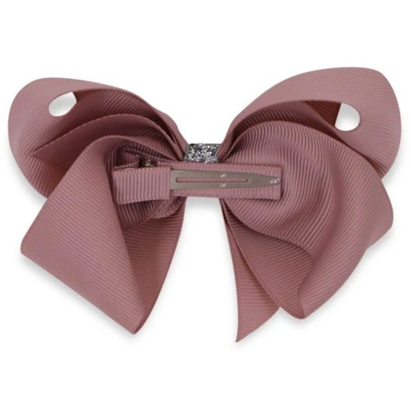 Bow s by Stær Classic Bow - Antique Rose Silver Glitter - 10 cm Online Sale