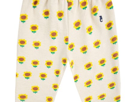 Bobo Choses Beige Sunflower All Over Jogging Pants Cheap