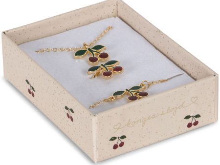 Konges Sløjd Gold Cherry Jewelry Set Online Hot Sale