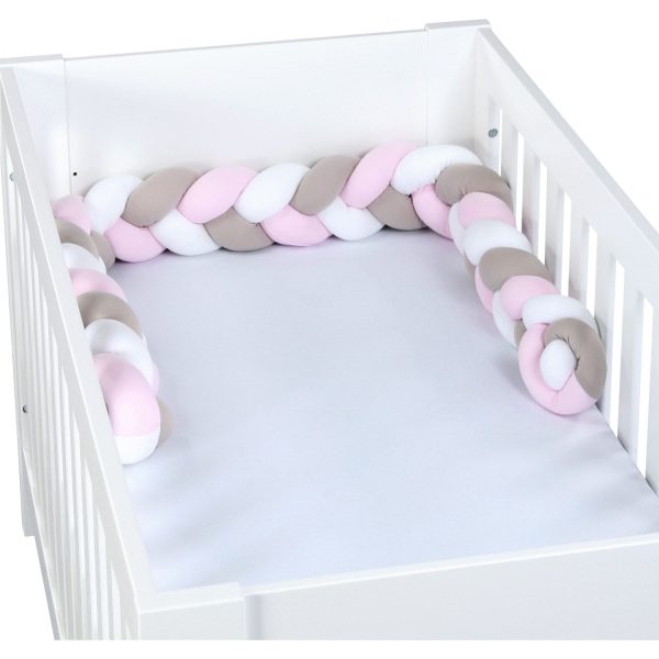 babybay ® White Beige Rosé Nest Snake Jersey Braided 200 Cm Sale