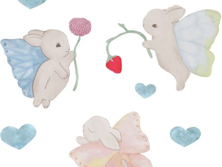 That s Mine Beige Wallsticker Fairy Bunnies 3-Pack Online Sale