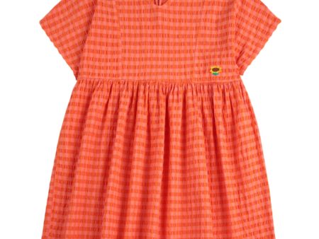 Bobo Choses Fuchsia Vichy Woven Dress on Sale