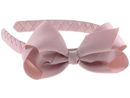 Bow s by Stær Hairband Classic Large Bow - Antique Rose For Cheap