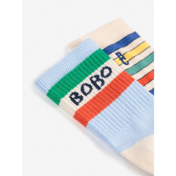 Bobo Choses Multicolor Short Socks Pack X 2 For Sale