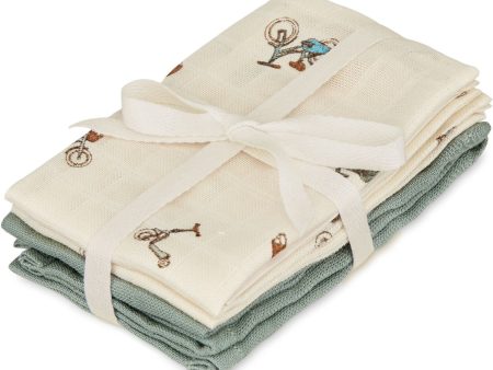 Cam Cam Copenhagen Bicycles Wash Cloth 4-Pack Discount