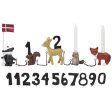 Kids by Friis Birthday train forest animals with 11 numbers Cheap