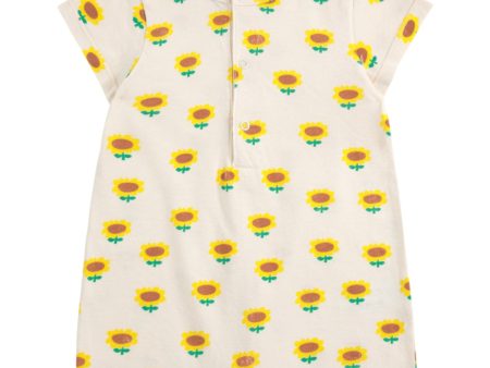 Bobo Choses Beige Sunflower All Over Playsuit Online