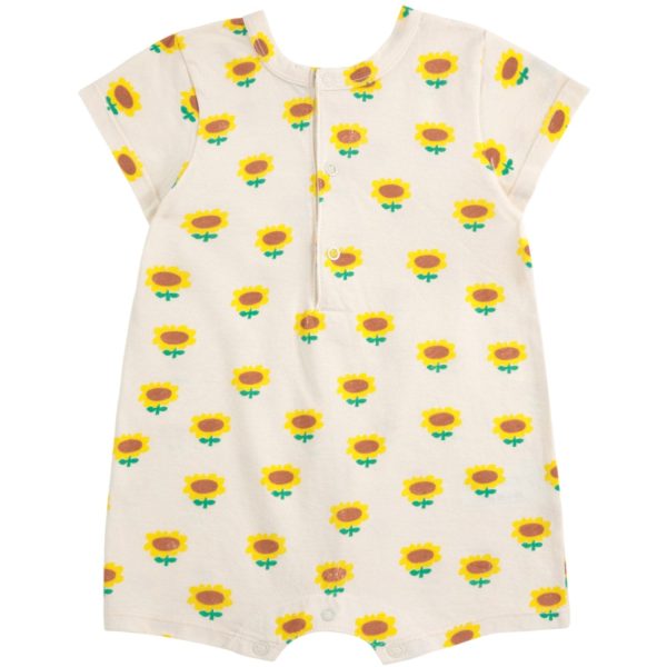 Bobo Choses Beige Sunflower All Over Playsuit Online