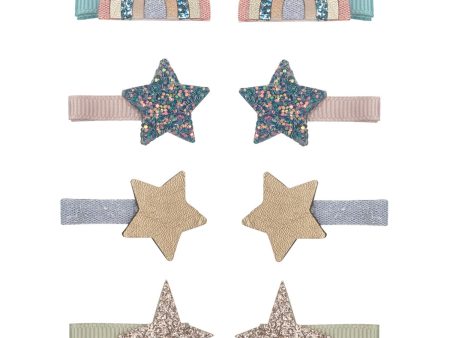 Mimi & Lula 8 Hair Clips - Mini Over The Rainbow Little Prince For Cheap