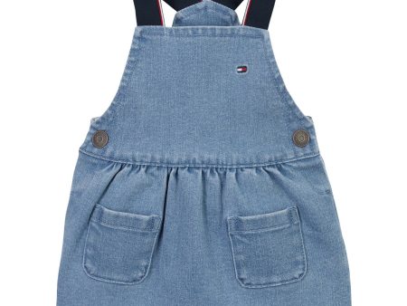 Tommy Hilfiger Denim Medium Denim Dungaree Dress Discount