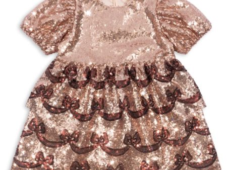 Konges Sløjd Gold Blush Starla Bow Wow Dress For Cheap