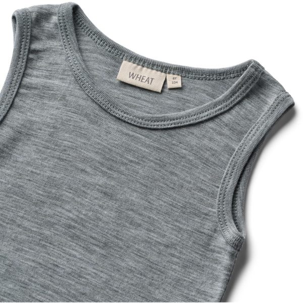 Wheat Melange Grey Wool Singlet Iggy For Cheap