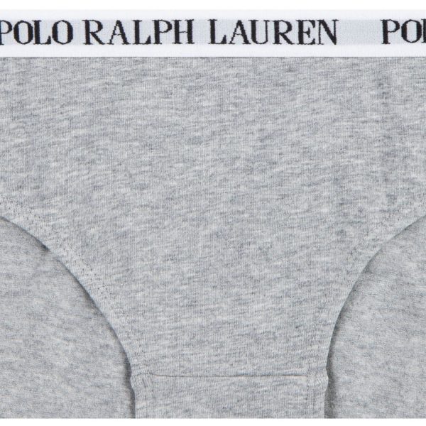 Polo Ralph Lauren White Polo Black Solid 3 Pack Bikini For Sale