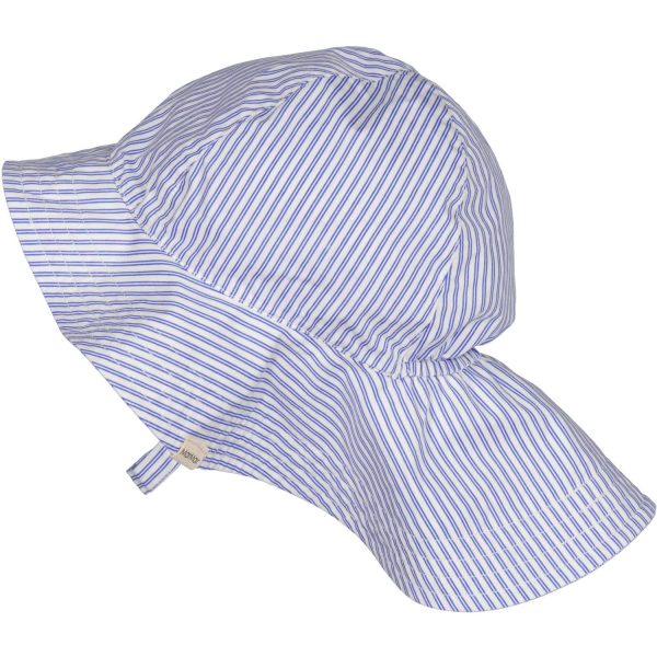 MarMar Poplin Bolich Blue Strips Alba Baby Long Hat For Sale