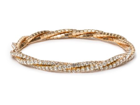 Great Pretenders Boutique Diamante Twist Bracelet Online Hot Sale