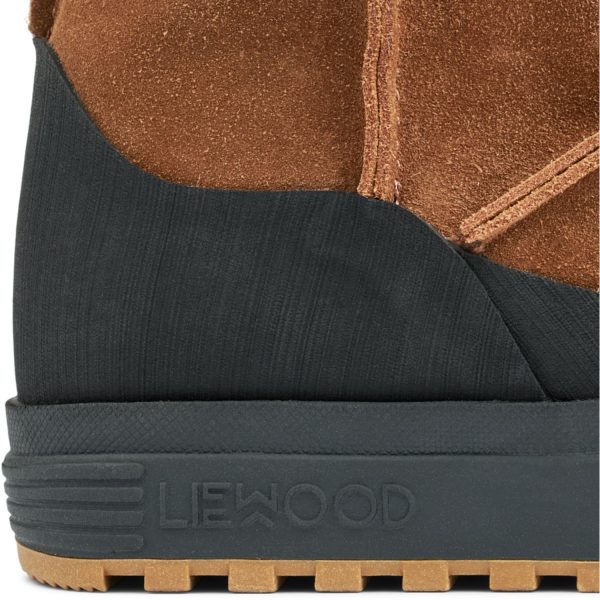 LieWood Pecan   Black Mattie Suede Boot Fashion