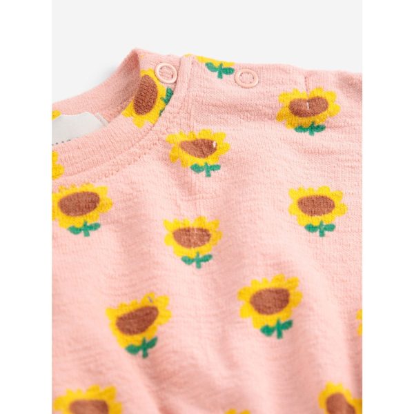 Bobo Choses Light Pink Sunflower All Over Dress Online now