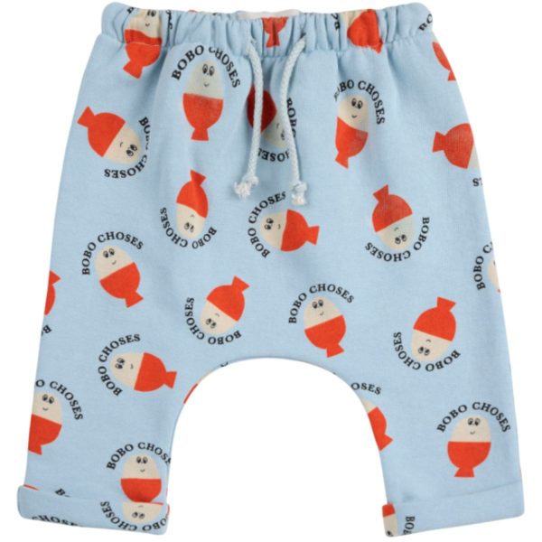 Bobo Choses Light Blue Morning Egg All Over Harem Pants Online Sale