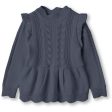 Fliink Insignia Blue Alilly Peplum Pullover Online