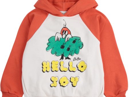 Bobo Choses Multicolor Hello Joy Ranglan Sleeves Hoodie Cheap