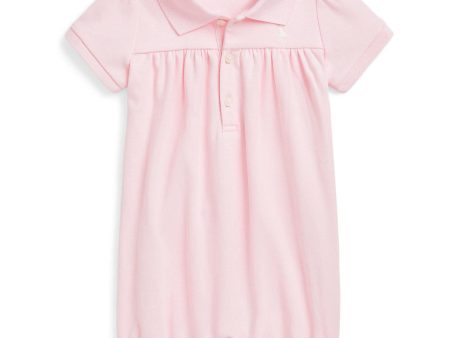 Ralph Lauren Baby Bath Pink W  Nevis Bubble Shortall For Sale