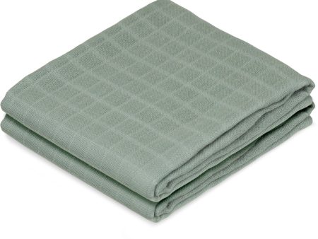 Cam Cam Copenhagen Ivy Green Muslin Cloth 2-Pack Online Hot Sale